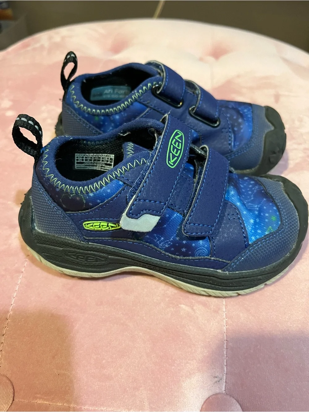 Keen toddler speed hound Navy Blue Velcro sneakers - Picture 3 of 6